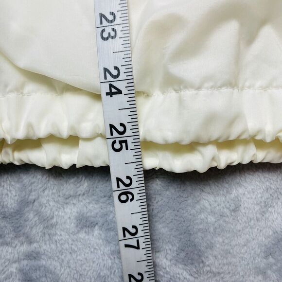 Vintage Ford Federation Windbreaker Jacket Mens L White Nylon Lined Snap Front - Picture 9 of 10